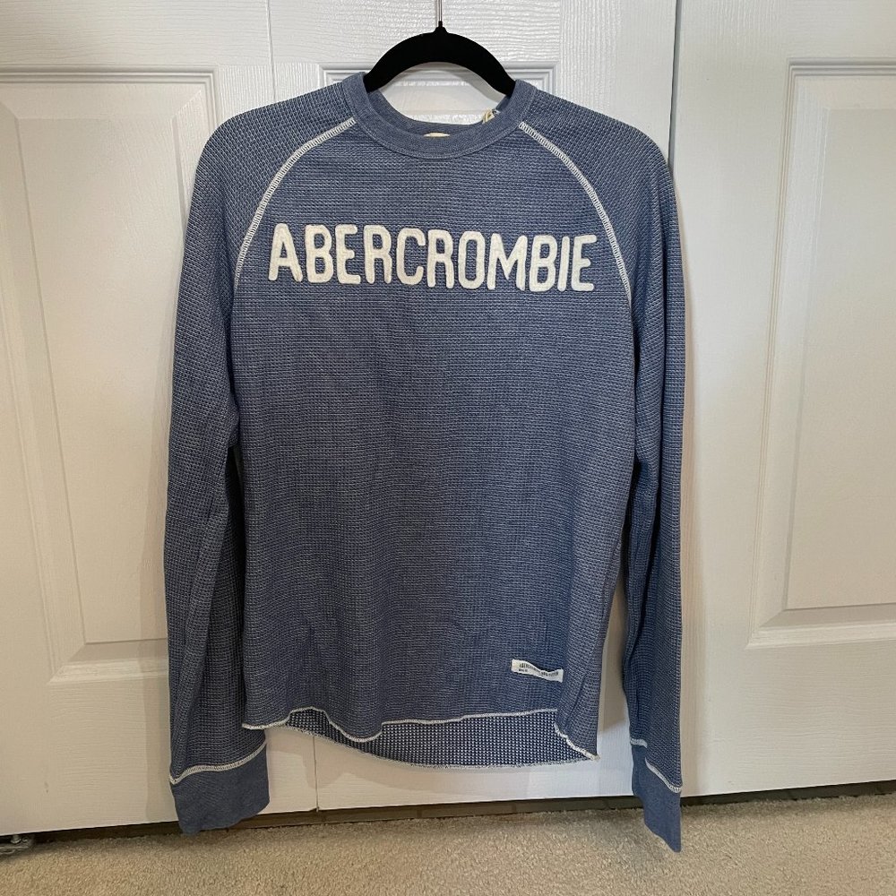 Abercrombie Mens Waffle Knit Long Sleeved Shirt